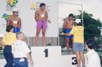 Nadadores indígenas recebem suas medalhas