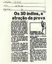 Os 30 índios, a atração da prova 22/12/1982