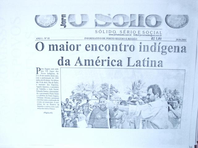 O maior evento Indígena da América Latina 28/04/2004