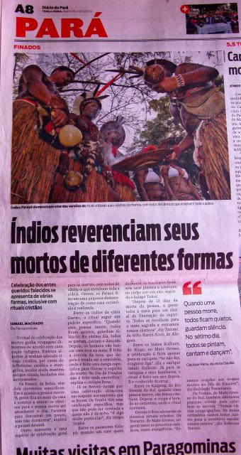 Índios reverenciam seus mortos de diferentes formas - 03/11/2009