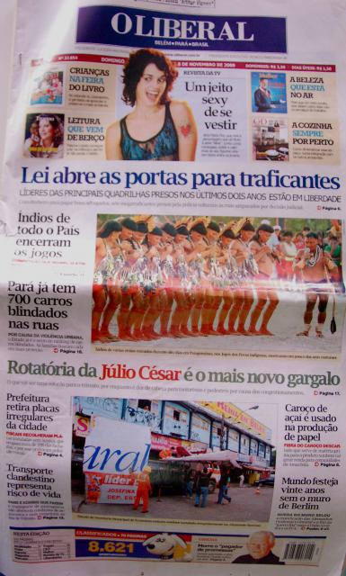 Índios de todo o país encerram os Jogos - 08/11/2009