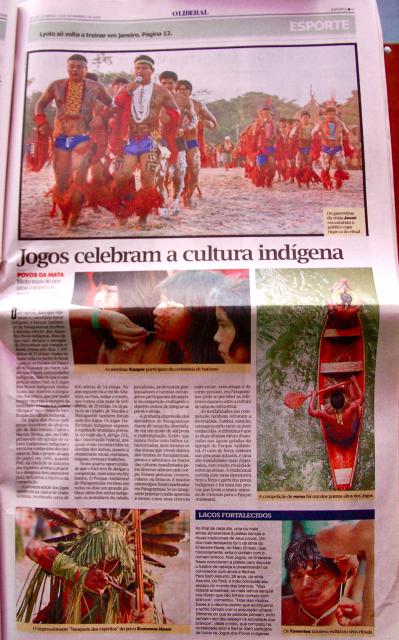 Jogos celebram a cultura Indígena 01/11/2009