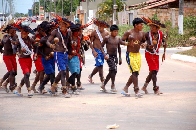 Apresentação  na rua